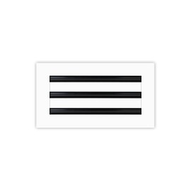 BUILDMART - 12x6 Modern AC Vent Cover - Decorative White Air Vent - Standard Linear Slot Diffuser - Register Grille for Ceiling, Walls & Floors - Texas Buildmart