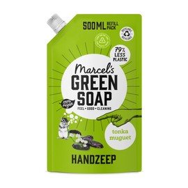 Marcel's Green Soap - Hand Soap Refill Tonka & Muguet - Handwash Dispenser Refill - 100% Eco friendly - 100% Vegan - 97% Biodegradable - 500 ML