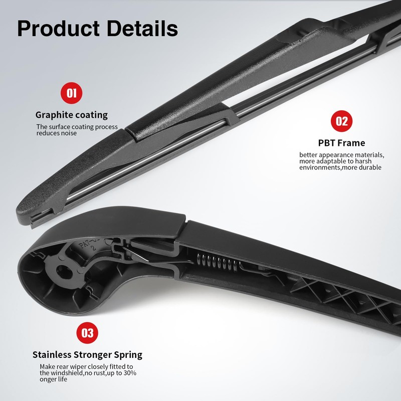 OTUAYAUTO Replacement for Ford Focus 2012-2018 SE ST RS Rear