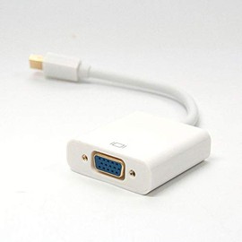NetStrand Mini DisplayPort (Mini DP) to VGA Adapter, Gold Plated 1080P Thunderbolt Port Compatible Converter, White