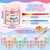 Faccito 9 Pcs Sidewalk Chalk Paint Kit Non Toxic Paint