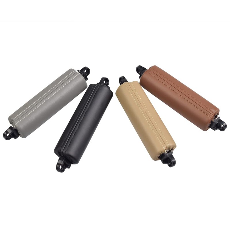 Hacreyatu Front Left Driver Interior Door Pull Handle Leather for