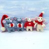 Crochet Pattern - Christmas Mice - Printed A5 Mouse Toy