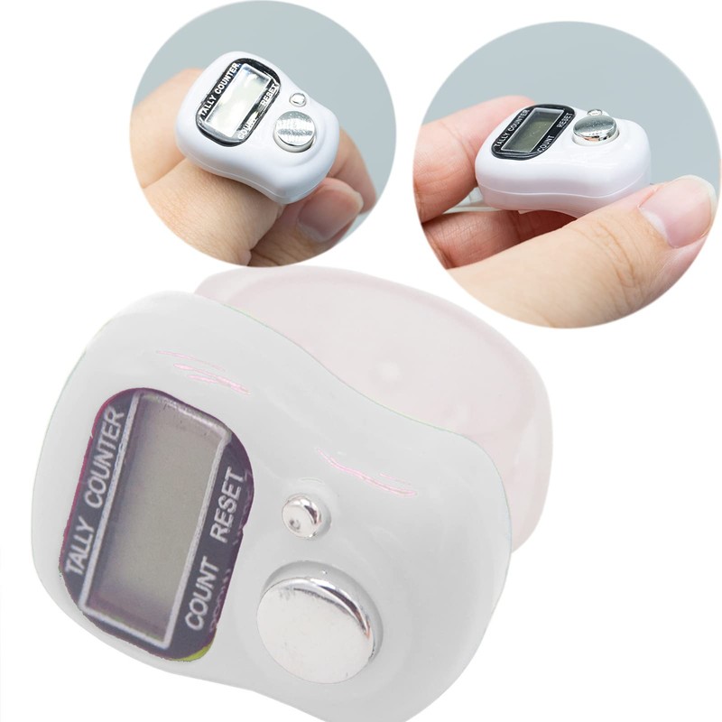LAMXD Knit Counter Knitting Crochet Stitch Marker Row Counter,Finger Digital