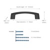 KNOKLOCK 10 Pack 3 Inch(76mm) Kitchen Cabinet Handles Matte Black