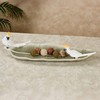 Cockatoo Palm Leaf Decorative Tray White