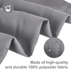 Homirty 1 Panel Blackout French Door Curtain for Privacy, Door Privacy Blinds, Door Curtain for Front Doors, Blackout Door Shade, Thermal Insulated Curtains with Tie Up Shade, Dark Grey (26x68 Inch)