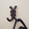 FTWDesign Cross knot wall hook, maritime decoration, cast iron