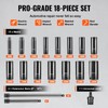 VEVOR Drive Impact Socket Set 3/8" - 18 Piece Deep