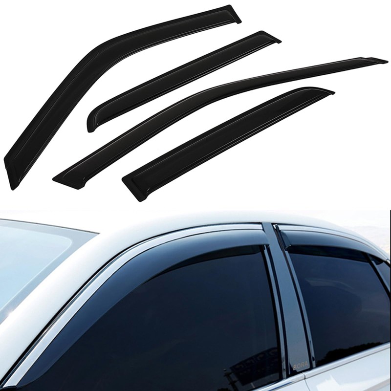 cciyu 4pcs Side Window Deflector Visor Rain Guard Compatible with