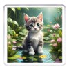 Kitten Coaster Set. 4 different Kitty Cat Pictures on 10cm