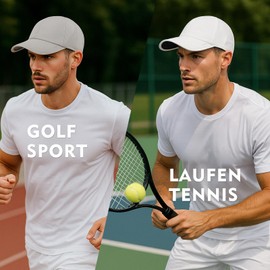 TOP-EX L/XL/XXL Unisex Breathable Baseball Cap UV Protection Summer Cap Sun Hat Baseball Cap Running Cap Sports Golf Cap with Sunglasses Holder, 96550_Grey, XXL