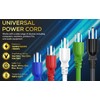 CableLeader 2ft 18 AWG Universal Power Cord IEC320 C13 to