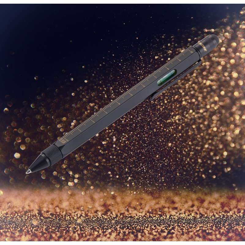 Troika CONSTRUCTION Multitasking Ballpoint Pen - PIP20/BG - Black/Gold -