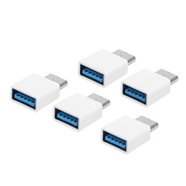 YACSEJAO USB C to USB Adapter USB 3.0 Female to USB Type C Male Adapter Thunderbolt 3 to Type A OTG Cable Converter(5 Pack)