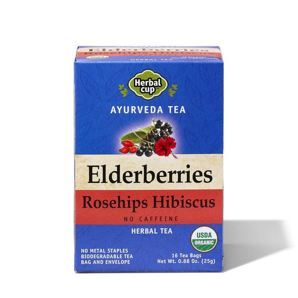 Organic Elderberries Rosehips Hibiscus Tea