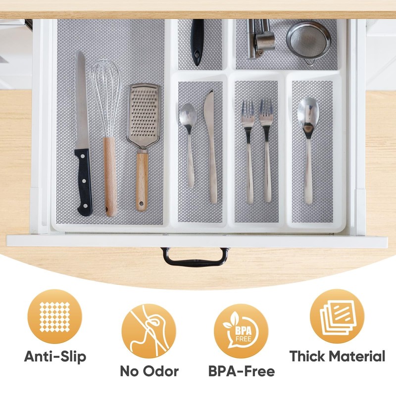 BALEINE Cabinet Liner, Drawer and Shelf Liner for Kitchen Cabinets