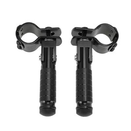 Universal Motorrad Hinterfußpedal für Honda Suzuki Kawasaki Yamaha 90 Grad faltbare Fußrasten Beifahrerfußstütze Pedal CNC Aluminiumlegierung Schwarz 1 Paar