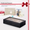 SRIWATANA Sunglasses Organizer Box, Christmas Gift, 6 Slot Eyeglasses Display
