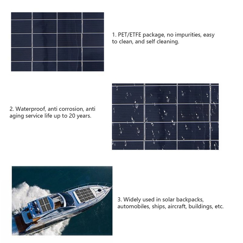 8W Monocrystalline Silicon Solar Panels with 10A Controller Portable Solar