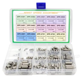 Extension Spring | NEWST Spring Assortment Set | Stainless Steel Small Extension Springs | 15 Different Sizes 150 Piece Springs Assortment Kit