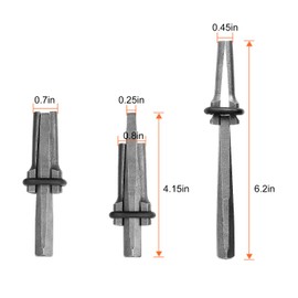 5 Packs of Heavy Duty Wedge and Feather Shims, Abuff 3/4 Inch Plug Shim and Wedge Concrete Rock Stone Splitter Hand Tools