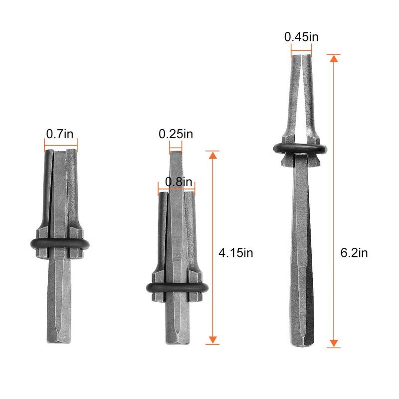 5 Packs of Heavy Duty Wedge and Feather Shims, Abuff