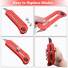 Stainless Steel Heavy-duty Utility Knife with Comfortable Silicone Cover, Quick