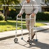 Walker Ski Glides for Seniors, 2-Pack Walker Skis for Folding