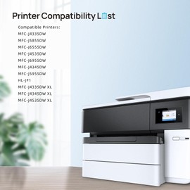 LC406XL Ink Cartridges for Brother LC406XL LC406XL Ink Brother MFC-J4535DW, MFC-J4335DW, MFC-J5855DW, MFC-J6555DW, MFC-J6955DW Printers, 4 Pack (LC406XL)