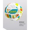 JAKO Iconic Mini Ball White/Cyan/Neon Yellow, 1