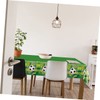 ABOOFAN 2pcs Soccer Themed Table Cover Pe Tablecloth for Parties