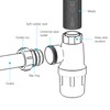 SPARES2GO Waste Bottle 32mm 1.5" Sink Bidet Urinal Bathroom Kitchen