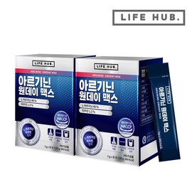라이프허브 아르기닌 원데이 맥스 2세트 (5g x 60포) 2개월분 Lifehub Arginine One Day Max 2 Sets (5g x 60 Packs) 2-Month Supply