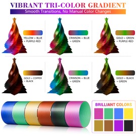 3D Stift Filament PLA, 30 Farben 492ft - 3D Pen PLA Filament 1,75mm, 3D Stift Farben Set, 3D Stift Zubehör Filament für 3D Druck Stift, ohne 3D-Stift (6 Tri-Colors)