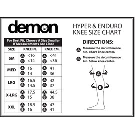 Demon Hyper X D30 V3 Mountain Bike Knee pad | BMX | MX | Snowboard (Large)