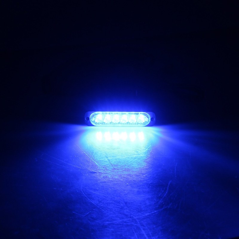 Poopee LED Daytime Running Lamp, Waterproof, Blue/White, for 12V/24V Cars,