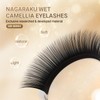 NAGARAKU Wet Camellia Eyelash Extension, Individual Lashes 3 Multi-length Fans