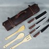 leather castle Chef Knife Roll | Genuine Buffalo Leather Knife