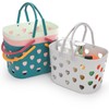 Peohud 4 Pack Portable Shower Caddy Basket, Plastic Storage Basket