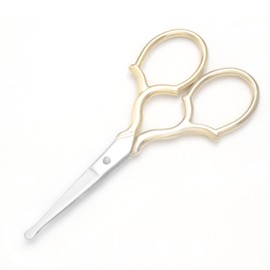 Yutoner Embroidery Scissors - Stainless Steel Sharp Sewing Shears for DIY Craft, Art Work, Needlework, Cross Stitch (Gold Safety - 3.7 Inch)