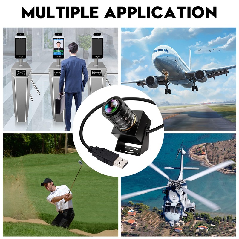 ELP Camera, 13 Megapixel, Webcam, Wide Angle 75 Degree No