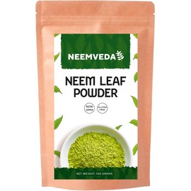 Neemveda Neem Leaf Powder - 100g (Azadirachta Indica) | Edible, Naturally Grown, Premium Quality Neem Powder