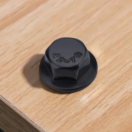 Glvaner 1/4-20 x 3/4" (25 pcs) Stainless Steel Serrated Flanged Hex Head Bolts Bolts, 18-8 (304) Stainless Steel, Full Thread, Black Coated