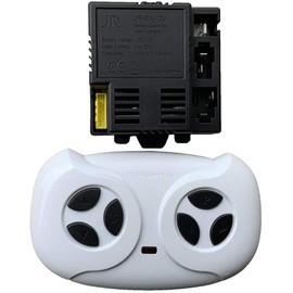 JR-RX-12V Yellow Four-Sided Socket Kids Powered Ride on car 2.4G Bluetooth Remote Control and Receiver Kit Controller Control Box Accessories for Children Electric Ride On Car Replacement Parts