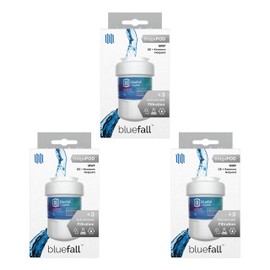 Compatible GE Water Filter for GE MWF Replacement Refrigerator Water Filter by Bluefall - Value Pack (3-Pack)