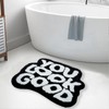 YOOCHUENG Bath Mat, Fun Bath Mat, Non-Slip, Washable, Creativity, Funny