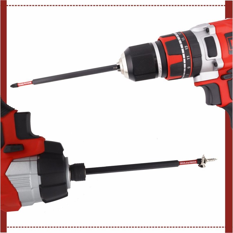 10x Bull Bits 150mm PH2 Impact Screwdriver Drill Driver Bits