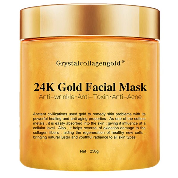 24k Gold Peel Off Mask Anti-Wrinkle Anti-Ageing Face Mask Face Care Whitening Face Masks Skin Care Facelifting Firming Mask 250g
