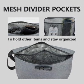 TARFEPA Large Waterproof Storage Boxs with Combination Lock,Portable Storage Case,Ziplock Bags Organizer Odorless Stash Box for Home and Travel Great Gifts for Women/Men